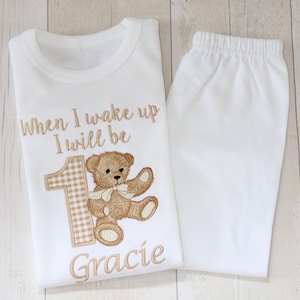 Teddybär Geburtstagsset | Bäriger erster Geburtstag | Teddybären-Picknick | Erster Geburtstag | Zweiter Geburtstag | Neutrale | Beige | Haferflocken | Bär