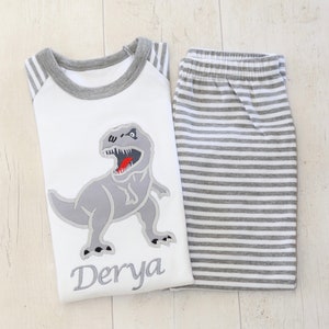 T-Rex Dinosaur Sets | Personalised Grey Sets | Roar | Dino | Animals | Scary
