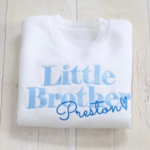 Bluza Little Brother | Spersonalizowana | Little Sister | Big Brother | Big Brother|Sweter | Bluza z kapturem | Koszulka | Babygrow | Noworodek | Dziecko