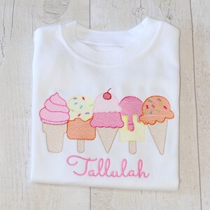 Ice Cream T-Shirt or Sweatshirt | Personalised | Cute T-Shirt | Lolly Pops | Two Sweet | Candy Land | Popsical | Summer |