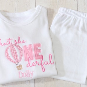 Isn't She ONEderful Birthday Set | Personalised Pink Set | Flowers | Birthday Girl | Birthday Gift | Birthday | First Birthday | ONE