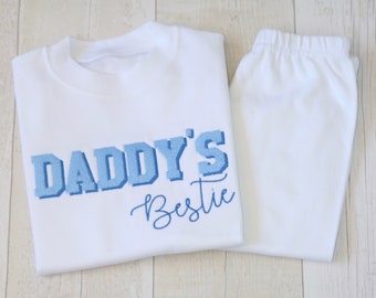 Daddy's Bestie Set | Personalised Blue Set | Fathers Day | Daddy's Bestie | Dad | Son