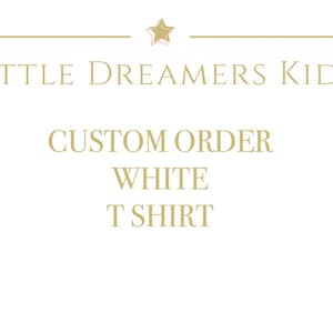 Custom T Shirt, Personalised White T Shirt, Short Sleeve