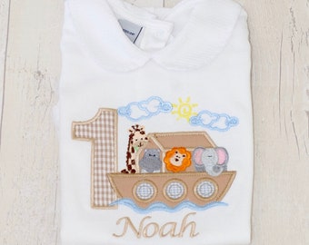 Noah's Ark Birthday Shirt | Personalised Babidu Bodysuit | Birthday Bodysuit | Birthday Outfit | Wild One | Birthday Boy