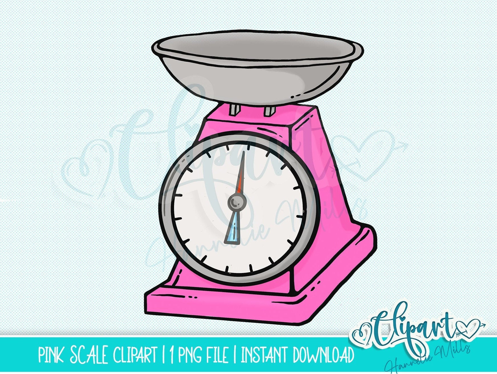 Pink Scale Clipart 1 PNG File Instant Download Etsy