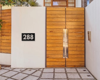Metal House Number Sign: Personalized Outdoor Address Plaque
