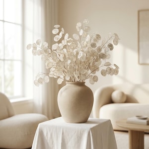 Boho Dried Lunaria XL | Rustic Honesty Flowers Natural Bunch 70cm for Wedding, Autumn & Home Decor UK