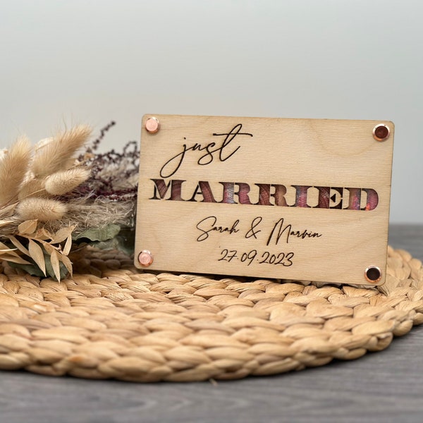 Geldgeschenk "Just Married" I Hochzeit I Brautpaar I Geldgeschenke I Geldverpackung I Geld von Herzen verschenken