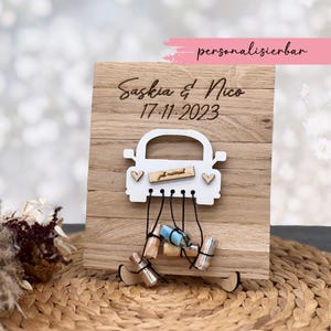 Hochzeitsgeschenk | Geldgeschenk | Holz | Auto | Brautpaar | Geschenk zur Hochzeit | Brautpaar | personalisierteres Geschenk zur Hochzeit