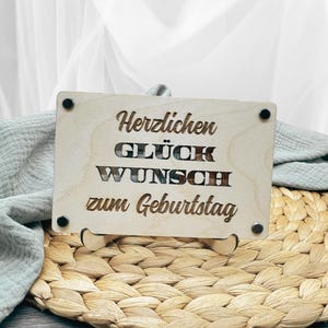 Holzkarte Geldgeschenk zum Verschenken von Geld | Geschenkidee aus Holz | Geschenkkarte aus Holz | Geburtstagskarte Holzkarte | Geldgeschenk