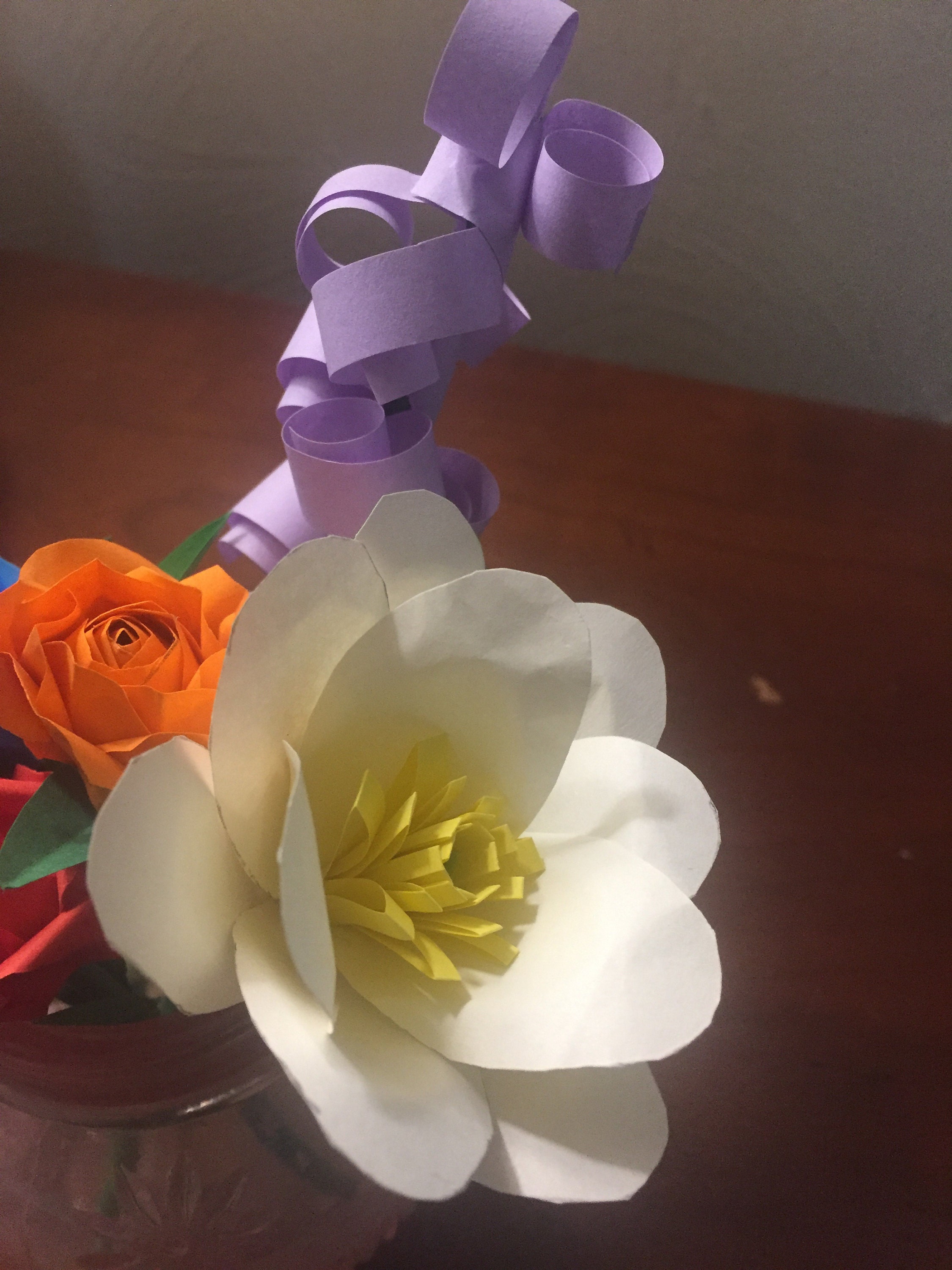 Origami Bouquet of Flowers Roses Lilac Floral Origami Paper | Etsy