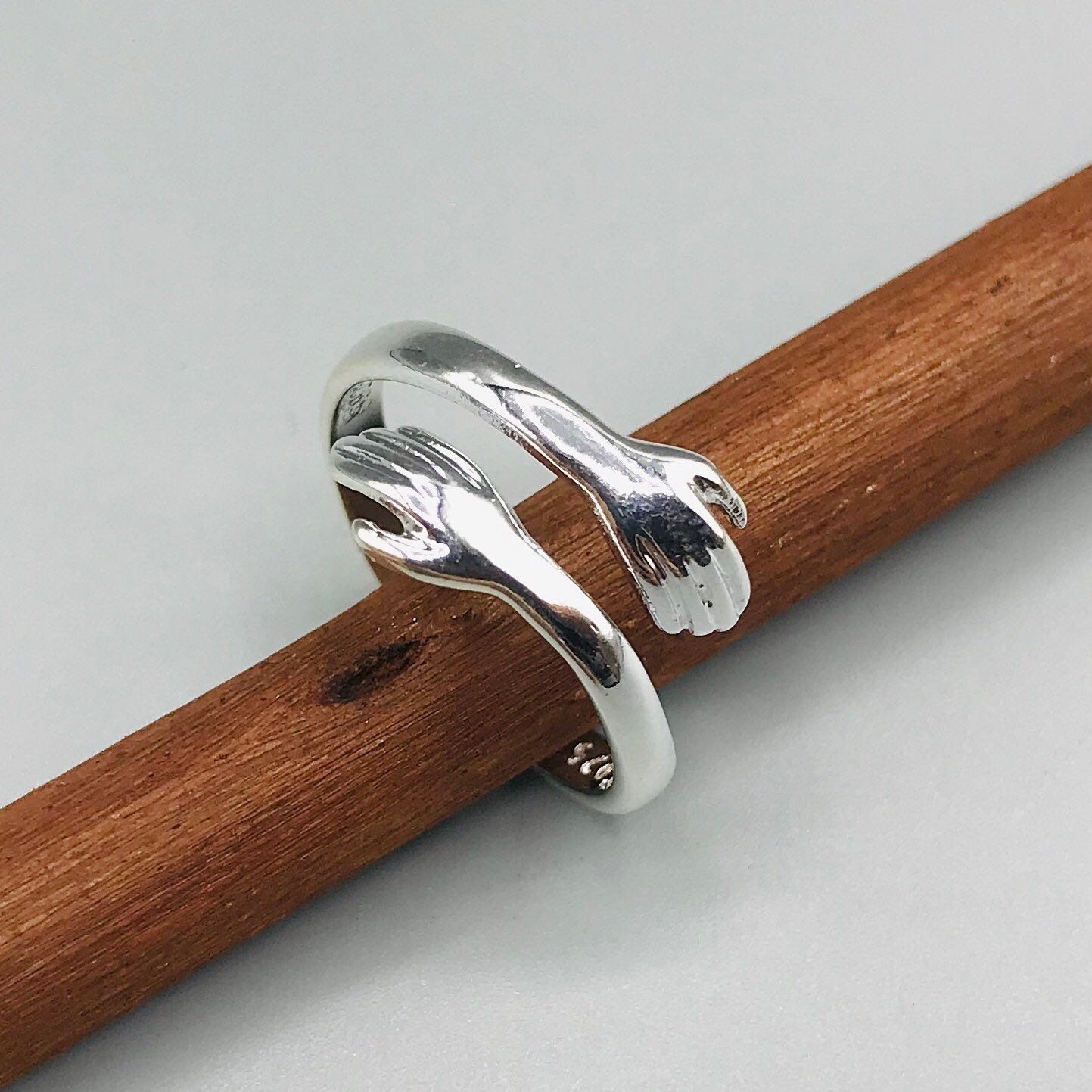 925 sterling silver plated In your arms adjustable ring. Etsy