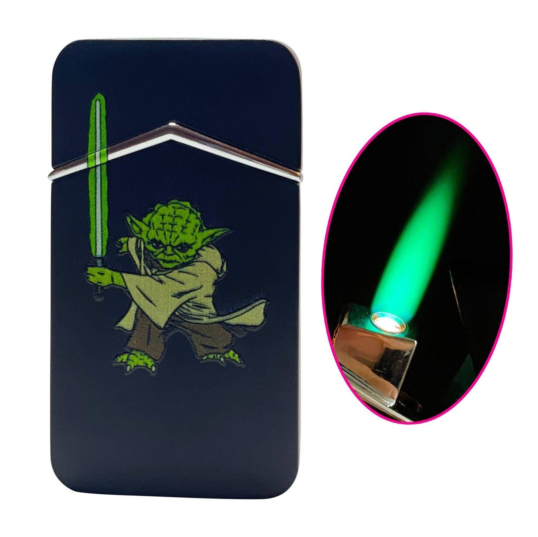 Yoda Green Flame Refillable Butane Torch Lighter Cool Smoking Etsy
