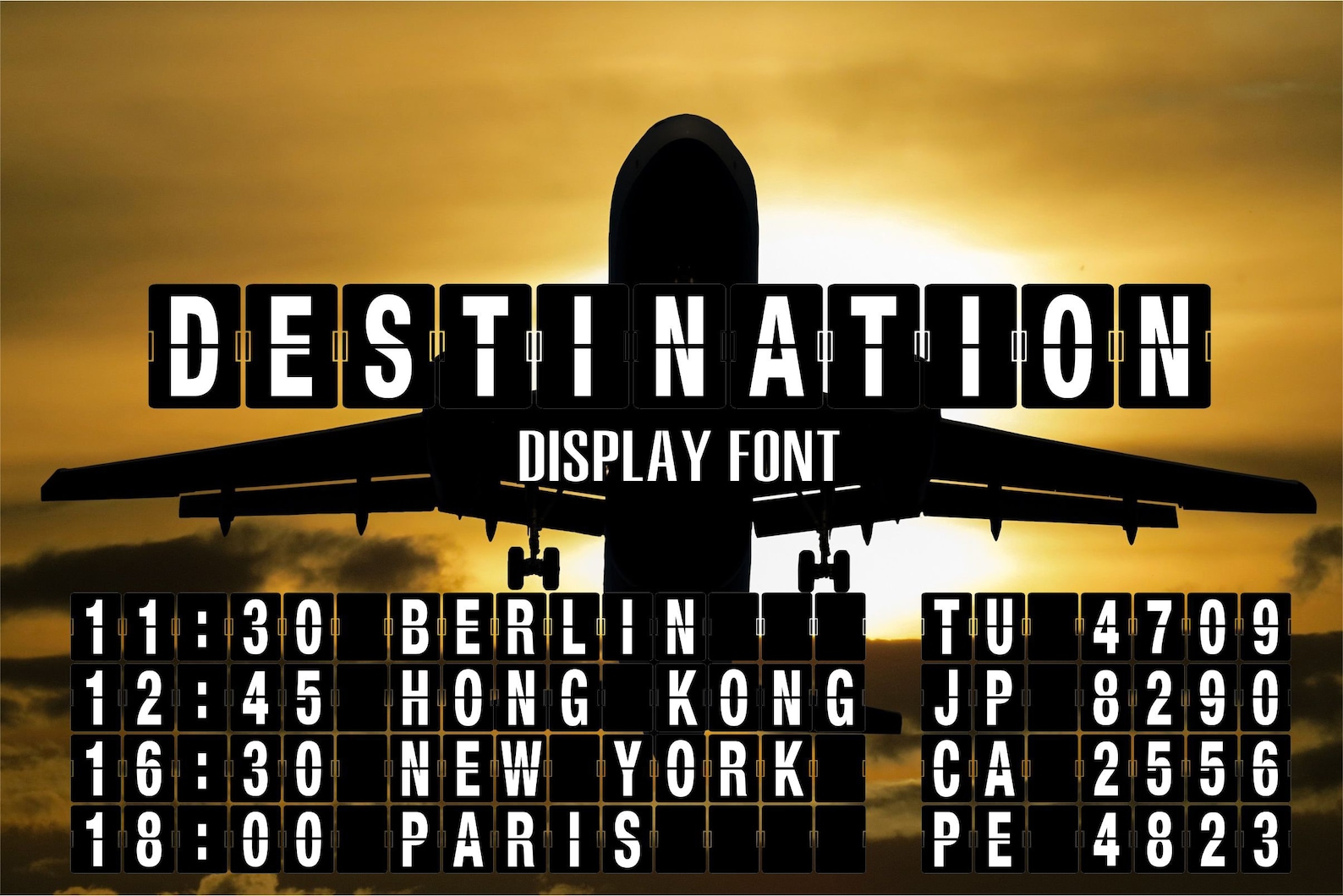 Airport board font Destination font Airport arrivals Etsy