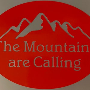 The Mountains Car Decal