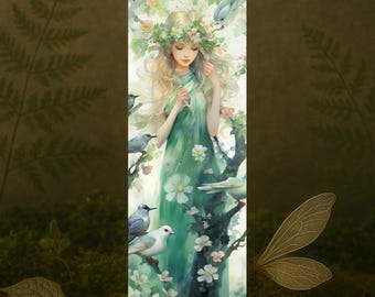 Forest Fairy Bookmark – Whimsical Woodland Reading Accessory for Fairy Tale Lovers