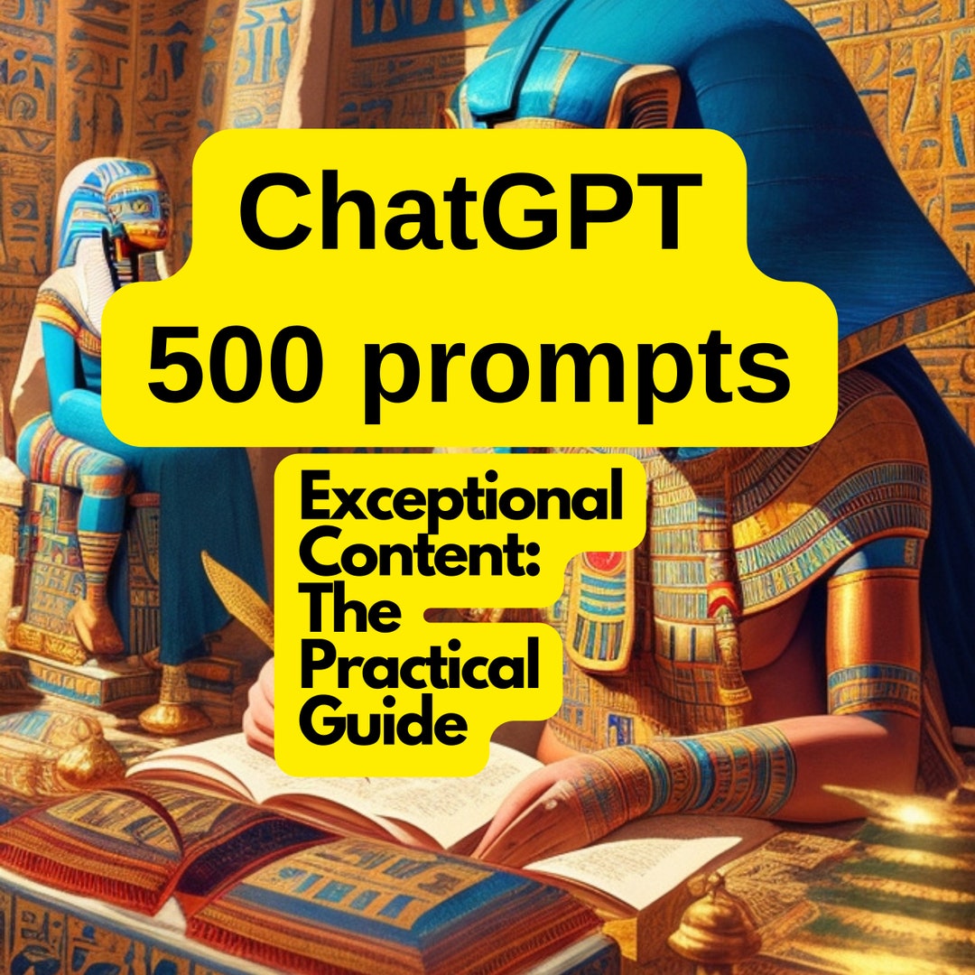 Chat Gpt Guide, 500 Chat Gpt Prompts, Ai Prompts for Content Creation