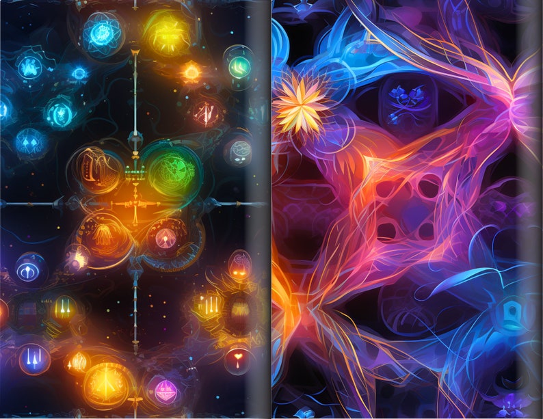 Seamless Light Codes Arcturian Metaphysical Art Light Codes Tapestry