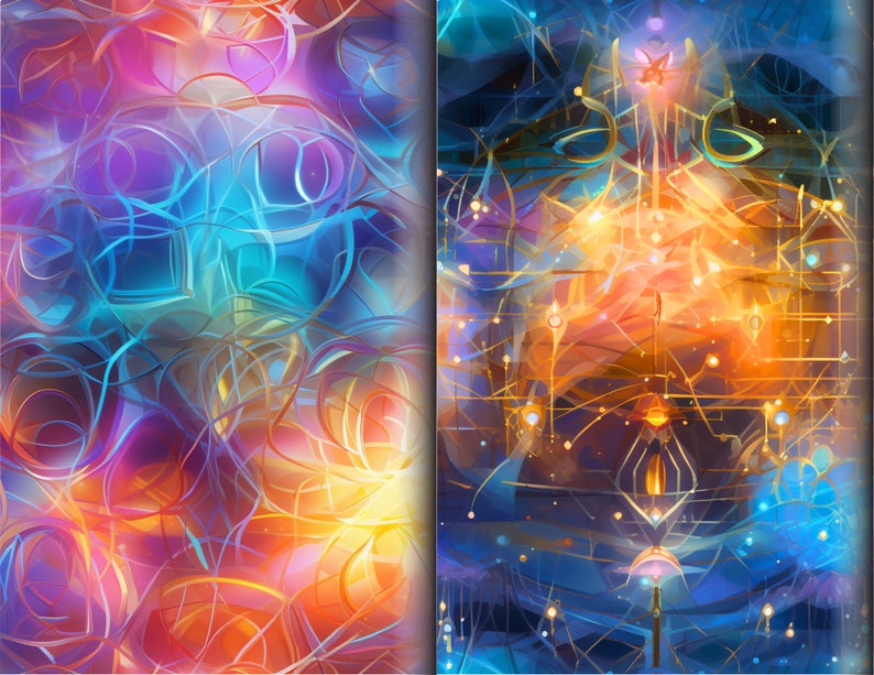 Seamless Light Codes Arcturian Metaphysical Art Light Codes Tapestry