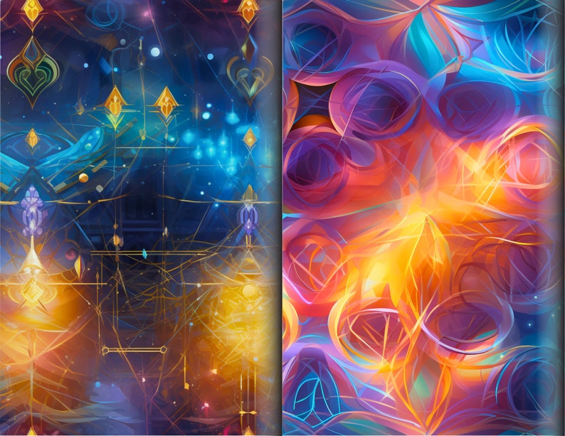 Seamless Light Codes Arcturian Metaphysical Art Light Codes Tapestry