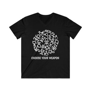 Men&#39;s Fitted V-Neck Short Sleeve Tee