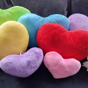 Unique personalised heart shaped cushions - customised affirmation pillows *As seen in The Only Way Is Essex*