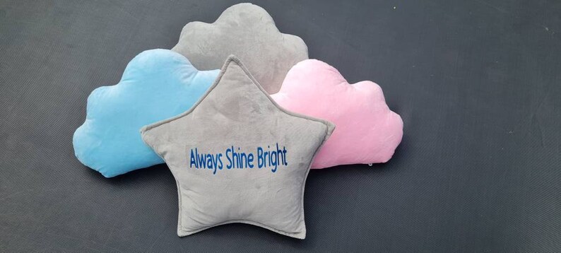 Personalised cloud cushions cloud shaped cushions image 7