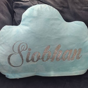 Personalised cloud cushions cloud shaped cushions image 1