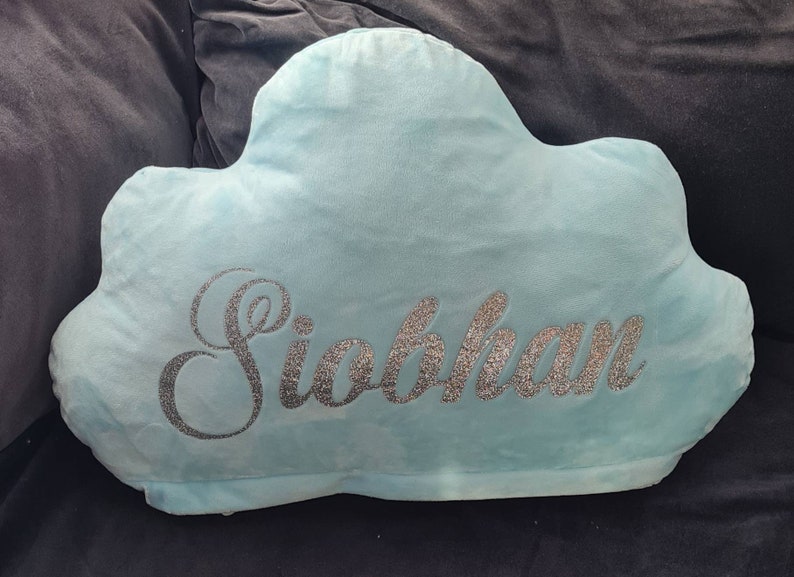 Personalised cloud cushions cloud shaped cushions image 1