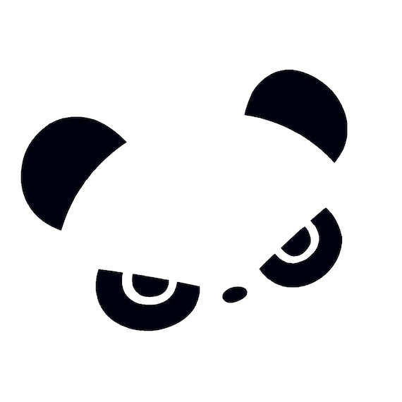 evil panda svg clipart for cricut, svg clipart, svg designs