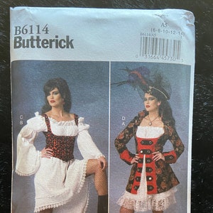 Butterick B6114 misses costumes sizes 6-14 uncut