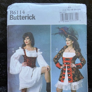 Butterick b6114 misses costume size 14-22 uncut
