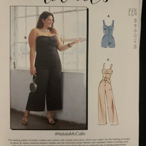McCalls M8101 Misses Romper Jumpsuit And Belt Size 8-16