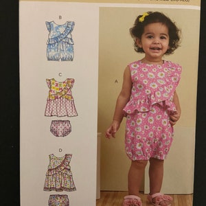 Butterick B6904 Infants Romper Dress Size NB-XLRG