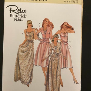 Butterick B6914 Retro 1980s dresses Size 6-14