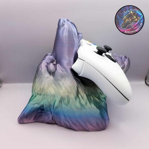 Wolf Controller Holder | Gamer Gift | Rustic Desk Decor | Gaming Stand