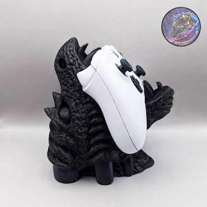 3D Printed Dragon Controller Holder: Gaming Desk Organizer