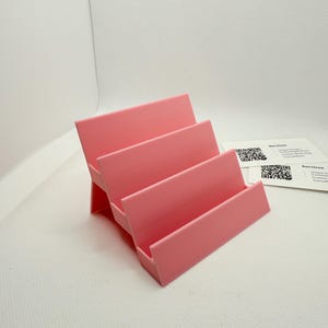 Personalisierter Visitenkartenhalter - 3D Gedruckter Schreibtisch Organizer, Büro Geschenk, Minimalistisches Dekor
