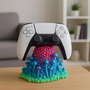 Forest Controller Stand – HoloProps 3D Printed Gaming Accessory, Nature-Inspired Gamer Gift, Desk Organizer, Unique Gaming Display