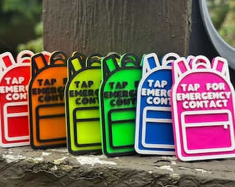 NFC Emergency Tag for Kids Backpacks | Smart ID, Safety Contact