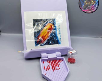 Boutique Mini Diamond Art Go-standaard | Draagbare houder voor diamantschilderij | Craft Organizer