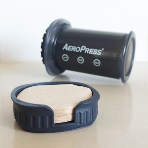 3D Printed AeroPress Filter Holder – Coffee Filter Organizer, Barista Station Accessory, Compact Coffee Gear for AeroPress User