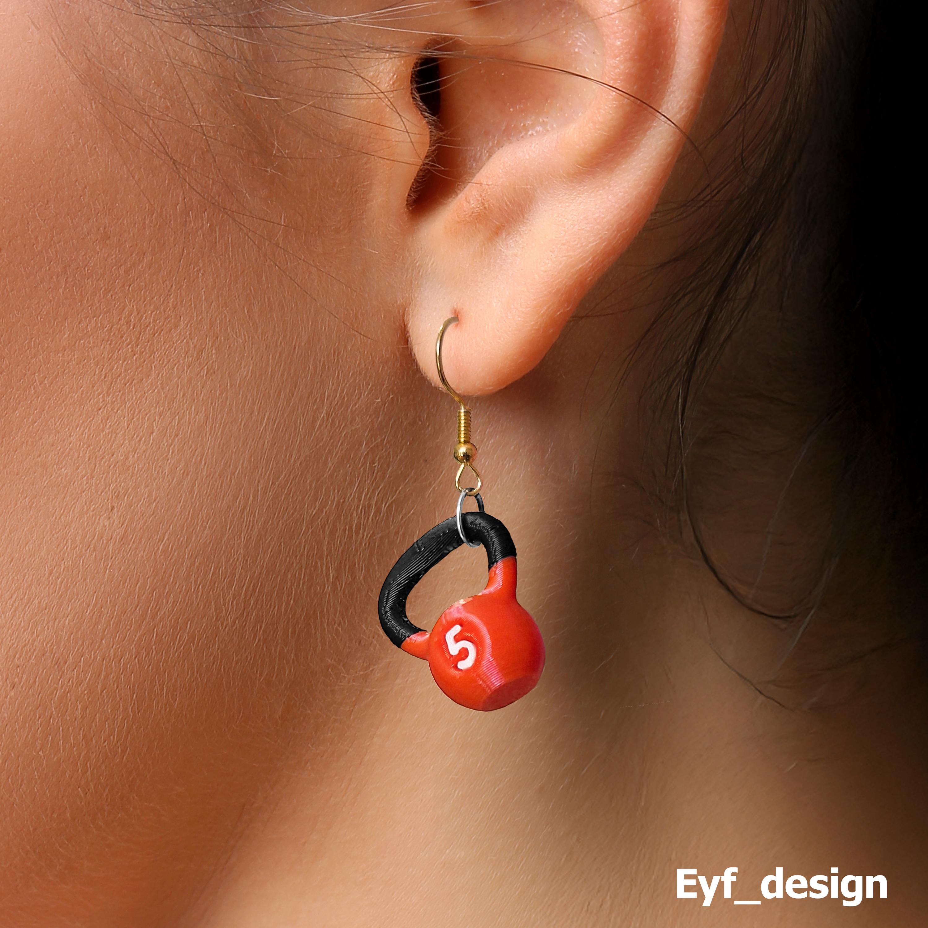 Kettlebell Earrings - Etsy