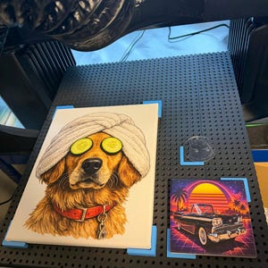 May include: A white ceramic mug with a black handle and the text "But First, Coffee" in a bold, black font. The mug is set against a neutral background, highlighting its simple design.