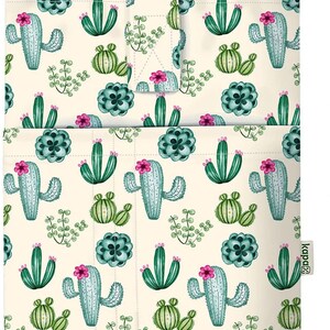 Kapax MONO | Book Sleeve Cover | Hard Books Cover for Paperback | Washable Fabric | Book Protector Padded Tablet Cover for Adult (CACTUS)