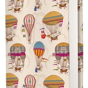 Kapax,Book Sleeve Cover - Hard Books Cover for Paperback, Washable Fabric, Book Protector- Padded,Tablet  Cover for Adult&  (BALLOONES,M)