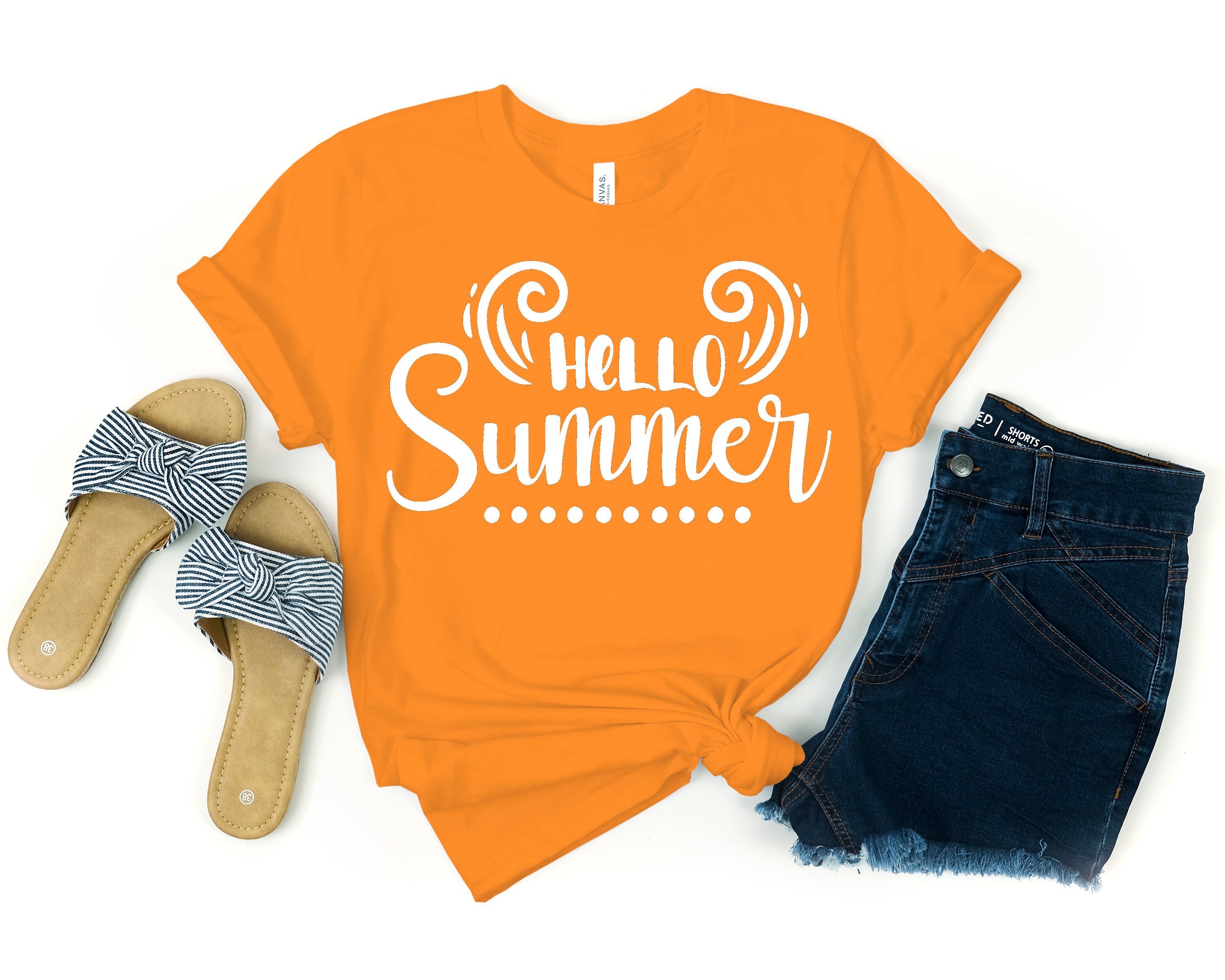 Hello Summer Shirt Summer T-shirt Summer Vibes T-shirt - Etsy
