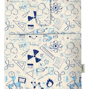 MONA |Book Sleeve |Book Cover |  Hard Books Cover for Paperback | Washable Fabric | Book Protector Padded Tablet  Cover for Adult (Science)
