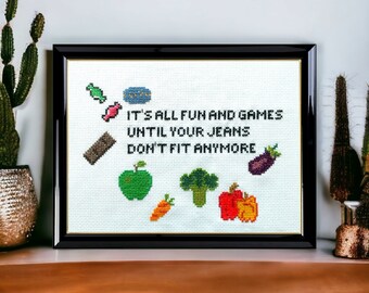 Pieza de bordado - demasiados dulces