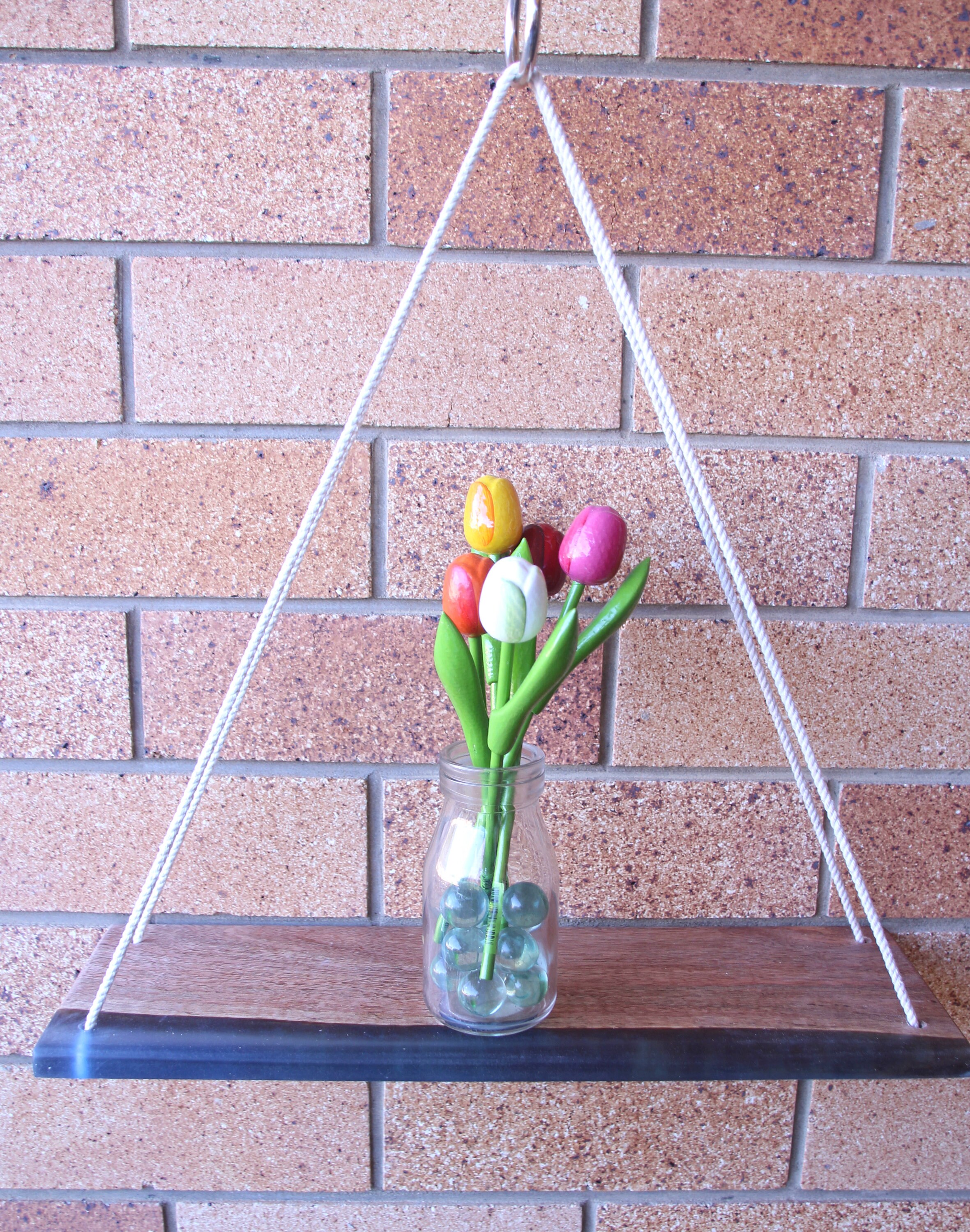 Hanging Rope Shelf Entryway Shelf or Kitchen Shelf Etsy Australia